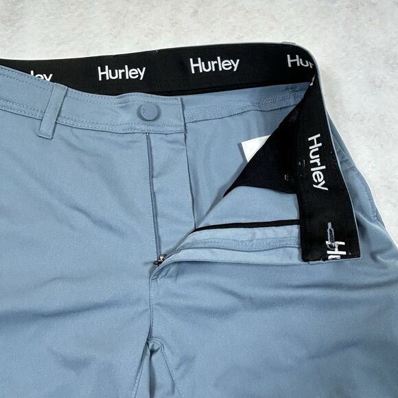 Hurley Jet Set Tech Pants Men Size 32 X 33 Blue Flat Front Comfort City Outdoor - Picture 3 of 14
